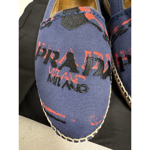 Prada Multicolor Espadrille Size 39.5 - Picture 5 of 8